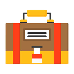 Briefcase Flat Style Icon
