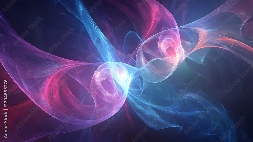 Poster dynamic colorful swirling patterns digital art abstract design vivid environment fractal viewpoint v