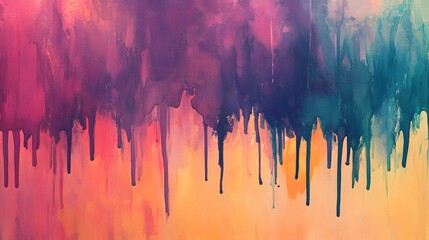 Fototapeta premium Abstract Dripping Paint Canvas Texture Art