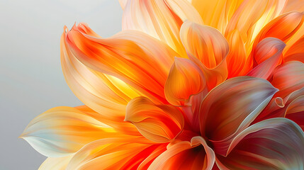 Obraz premium Abstract Flower Close-up: Graceful Dynamic Motion with Intricate Patterns