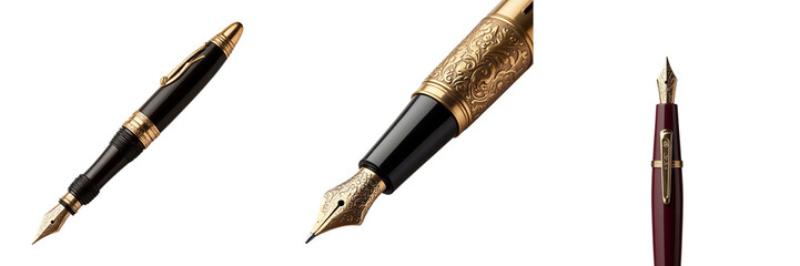 Vintage Fountain Pen Showcasing Classic Design in Sharp Focus