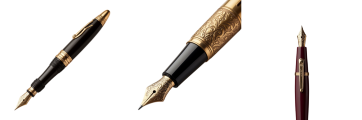 Vintage Fountain Pen Showcasing Classic Design in Sharp Focus