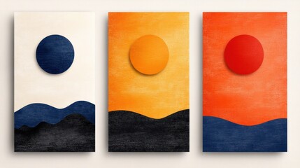 Geometric Snake Banners with Colorful Gradient Backgrounds - Modern Lunar New Year Concept