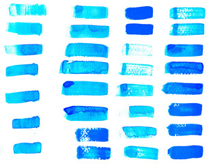 watercolor and acrylic brush stroke isolate