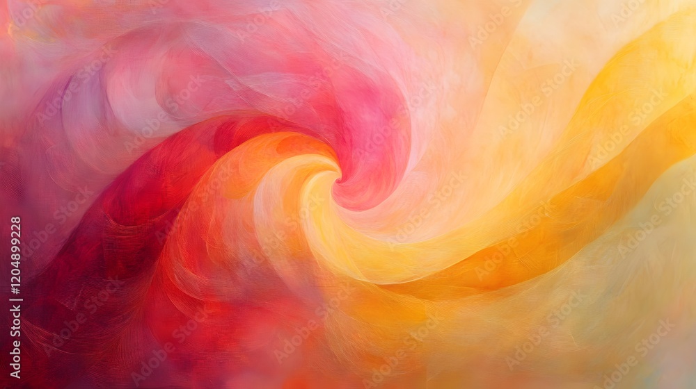 Poster dynamic swirl of colors abstract art visual design vibrant environment close-up view emotion and mov
