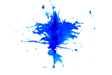 watercolor and acrylic brush splash isolate