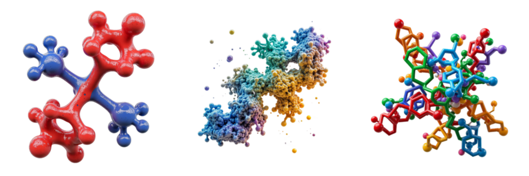 Enzyme Models Displaying Diverse Structures and Colors