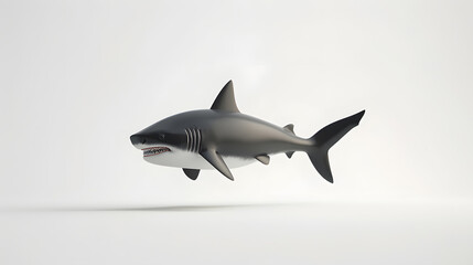 Fototapeta premium Cute Little Shark Floating Gracefully: Small Size and Relaxed Movement Creating Charming and Peaceful Ocean Scene