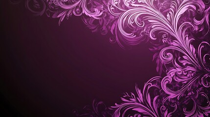 Elegant Purple Floral Design Background Image