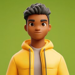 Cartoon Boy Portrait Collection, Warm Smiles and Various Outfit Styles