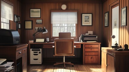 office room Interior architecture design