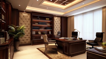 Fototapeta premium office room Interior architecture design