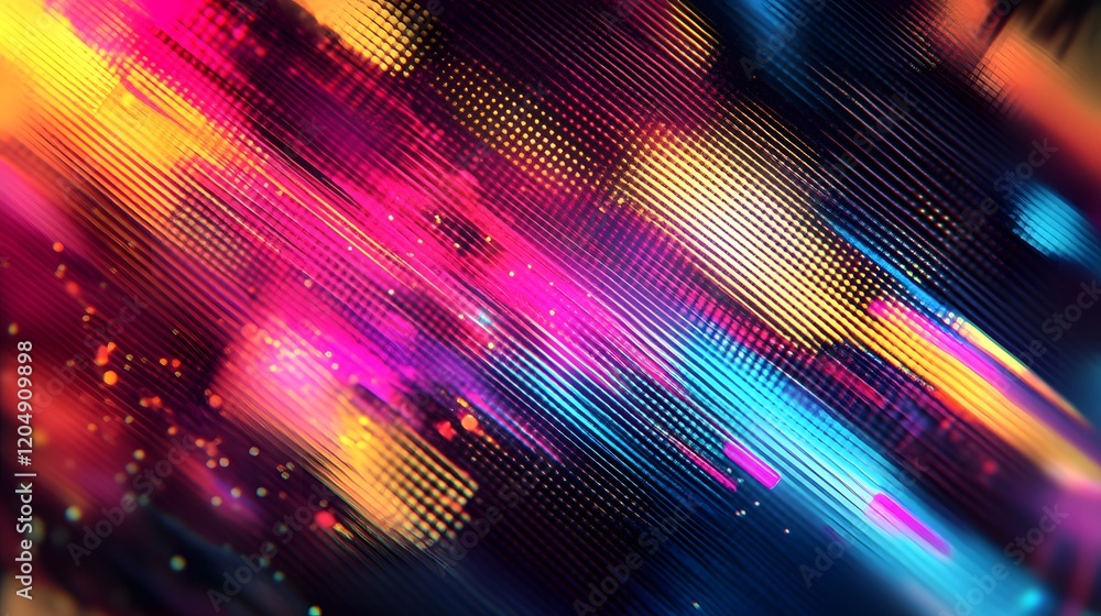 Poster dynamic color burst abstract artwork digital creation vibrant environment modern style creative pers