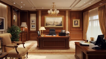 Fototapeta premium office room Interior architecture design