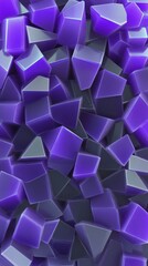Abstract Purple Geometric Shapes Vibrant Light Play. AI Generated