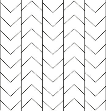 The optical illusion of non-parallelism of vertical lines.