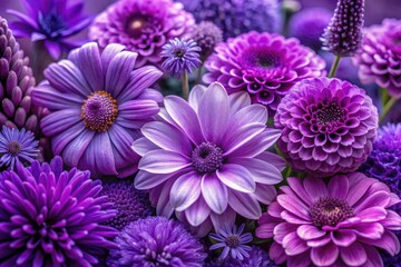 Obraz premium Purple Flower Close-up: Natural Cosmetics & Essential Oils Photography