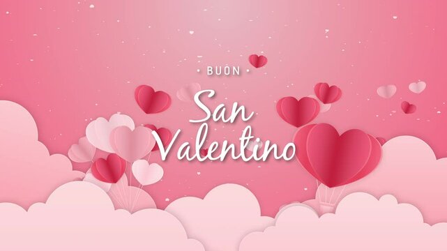 Motion graphic of Red heart paper cut bouncing with pink cloud on pink background for valentines festival of love 4K stock video
Valentine's Day - Holiday, Valentine Card, Backgrounds, Heart Shape, Cu