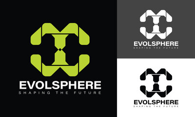 EVOLSPHERE shaping smart logo design