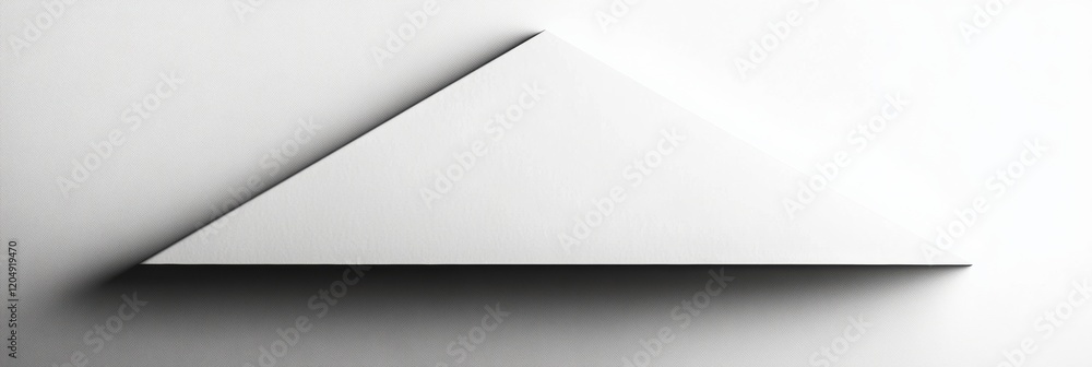 Fototapete Modern geometric triangular design on a minimalist background showcasing simplicity and elegance in interior decoration. Generative AI