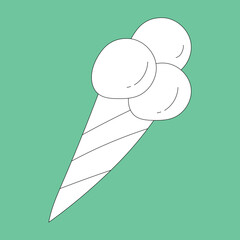 Doodle Birthday Decoration Clipart: Black & White Birthday Clipart