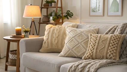modern living room with sofa
