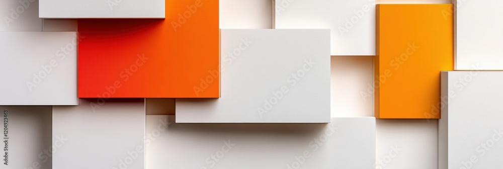 Aufkleber colorful abstract wall design featuring geometric shapes in various sizes and hues creating a dynami