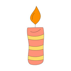 Doodle Birthday Clipart: Simple Cartoon Birthday Party Decoration