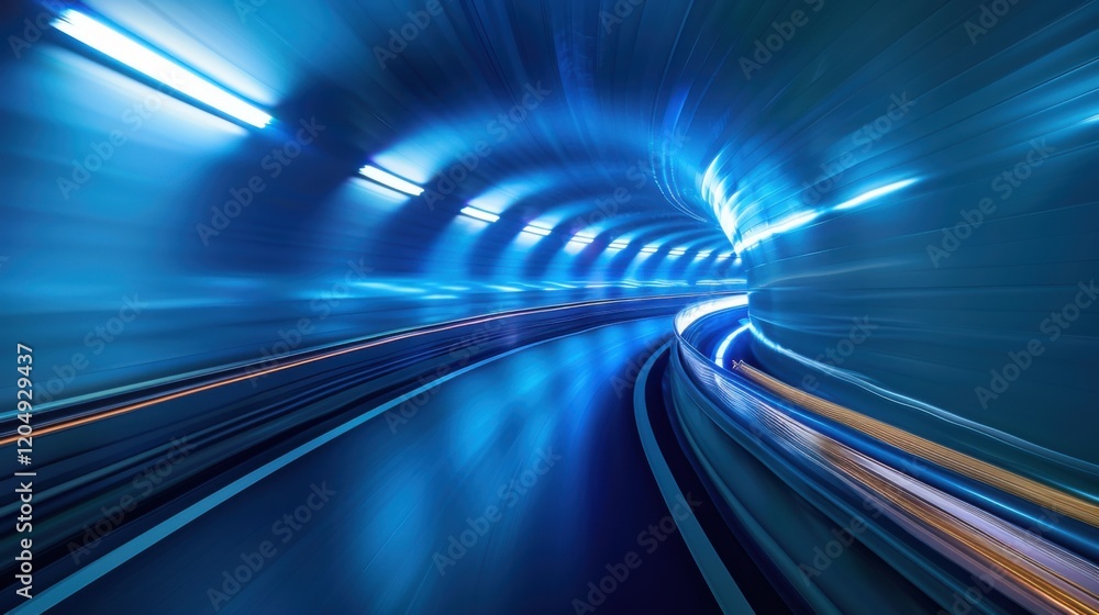 Poster an abstract technology background in a sci-fi space style, featuring futuristic elements and digital