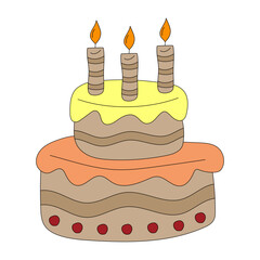 Colorful Birthday Vector Clipart: Doodle Party Celebration Clipart