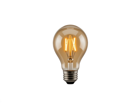 light bulb isolated on white or transparency background 