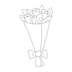 Birthday Party Clipart: Outline Birthday Decoration Clipart