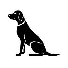 Stylized dog vector graphic, perfect for creative projects, advertising campaigns, or pet-centric designs.