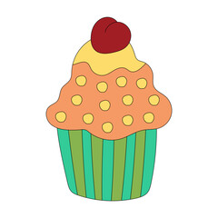 Colorful Birthday Clipart: Doodle Birthday Graphics 