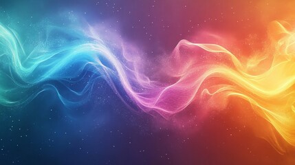 Fototapeta premium Abstract rainbow tones gradient background, dynamic flows texture, event cover, retro aesthetics, Generative AI