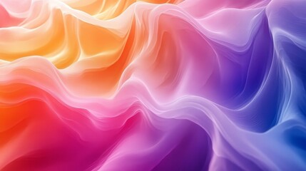 Abstract rainbow tones gradient background, dynamic flows texture, event cover, retro aesthetics, Generative AI