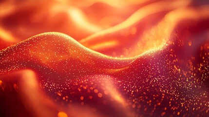 Vibrant red orange gradient background, glowing highlights texture, webpage background, minimalist style, Generative AI