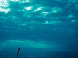 Ocean in sea but bluer