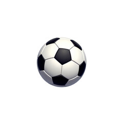 Naklejka premium Soccer ball centered with green leaves frame transparent background