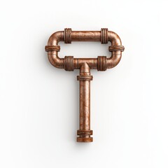 Rusty Industrial Pipe Key Design Element