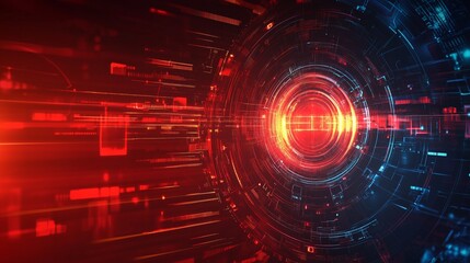 Fototapeta premium Abstract Red Energy: A Modern Background for Advanced Technology Projects