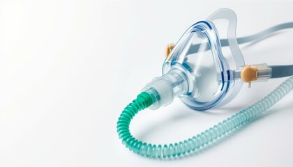 Clear Oxygen Mask with Tubing for Medical Use