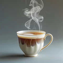Fototapeten a steaming cup of tea © Alpha
