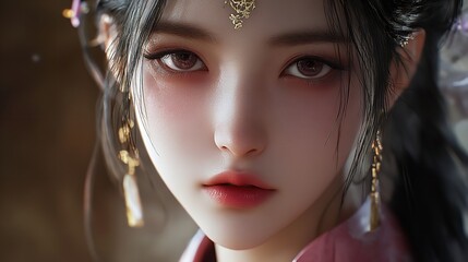 Dragon statues in Monkey Forest in Ubud, Bali