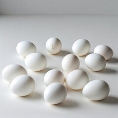 white eggs on white