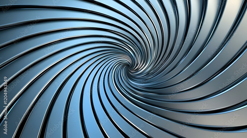 Poster dynamic spiral in gray tones, swirling lines create an energetic movement, evoking a sense of depth 