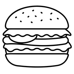 Creative Burger Vector Illustrations