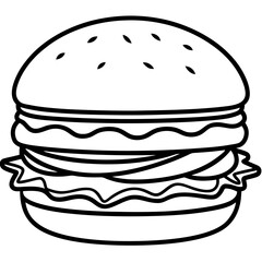 Creative Burger Vector Illustrations