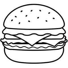 Creative Burger Vector Illustrations