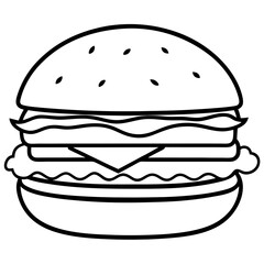 Creative Burger Vector Illustrations